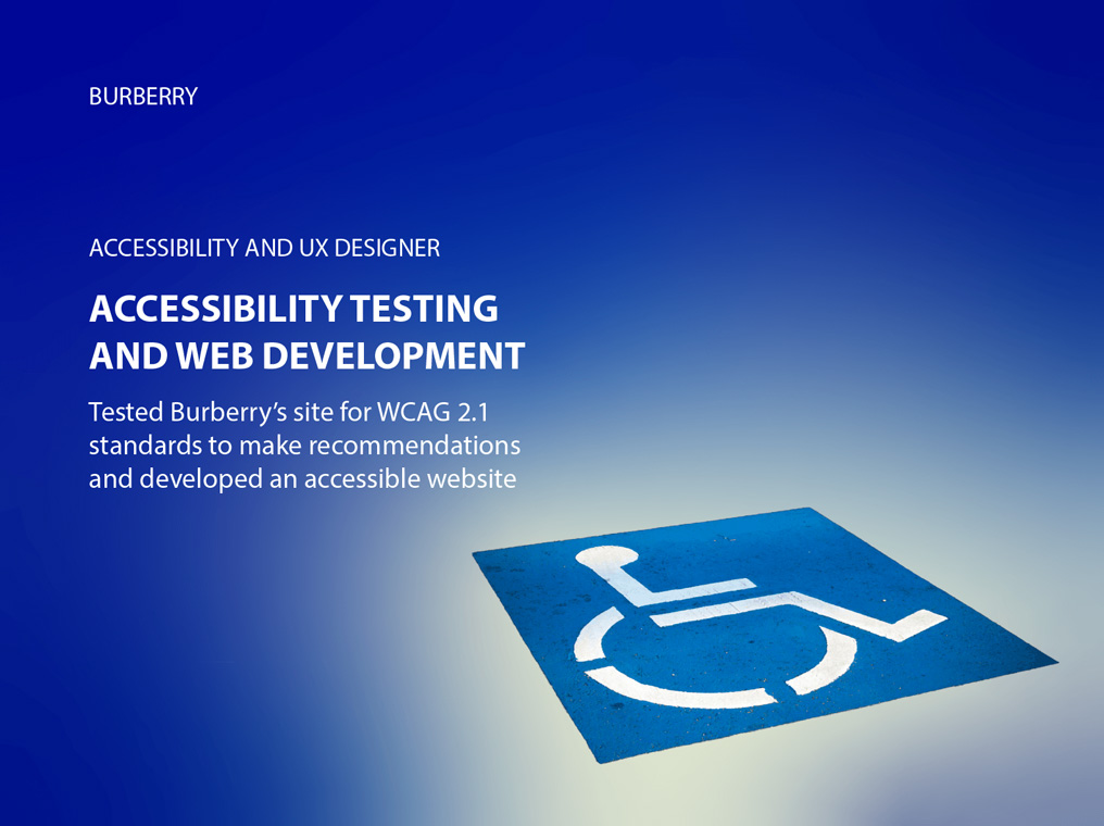 Info card displaying handicap symbol