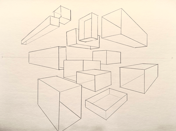 Boxes drawn from different perspectives