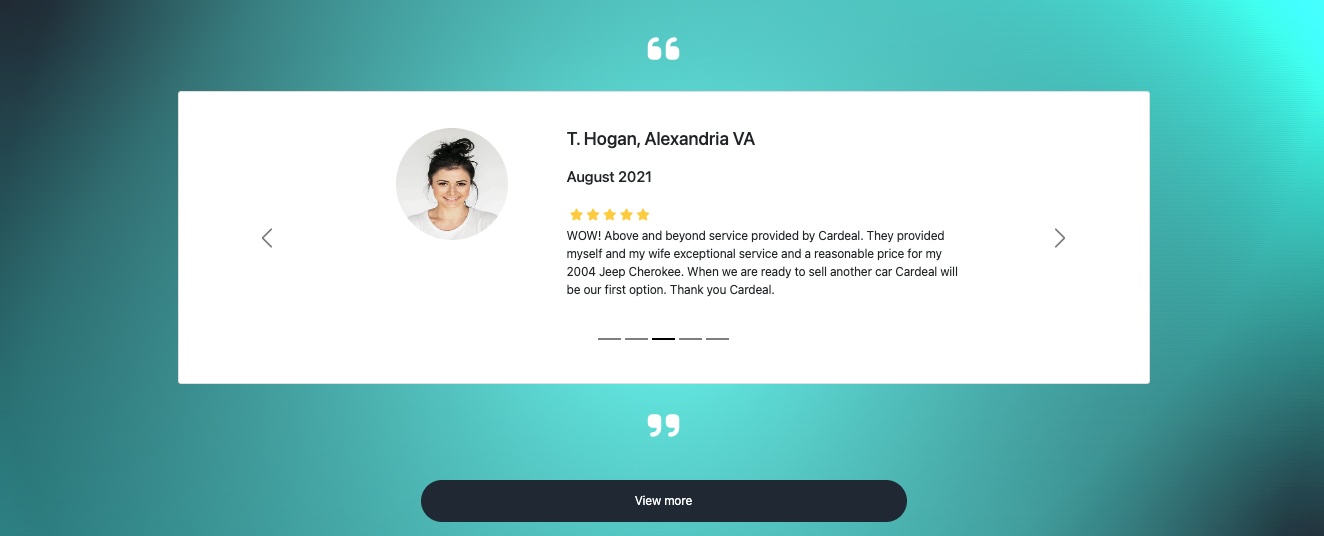 Cardeal testimonials