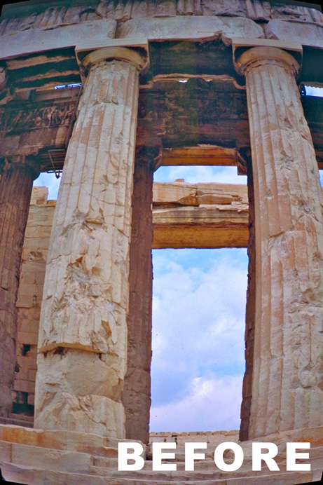 Two columns from Greecewith no design