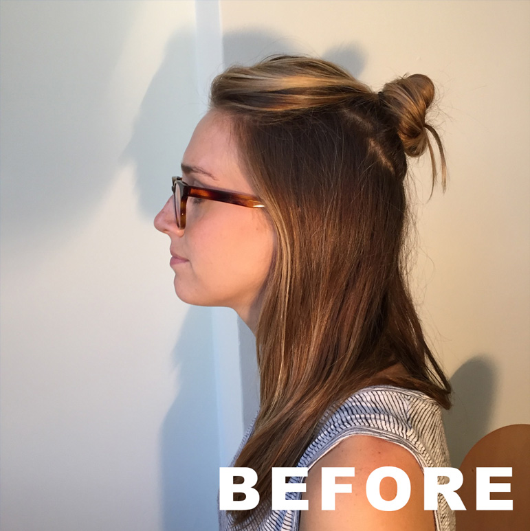 Girls profile before editing