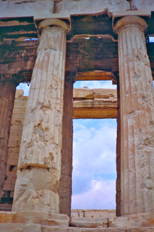 Two columns from Greece