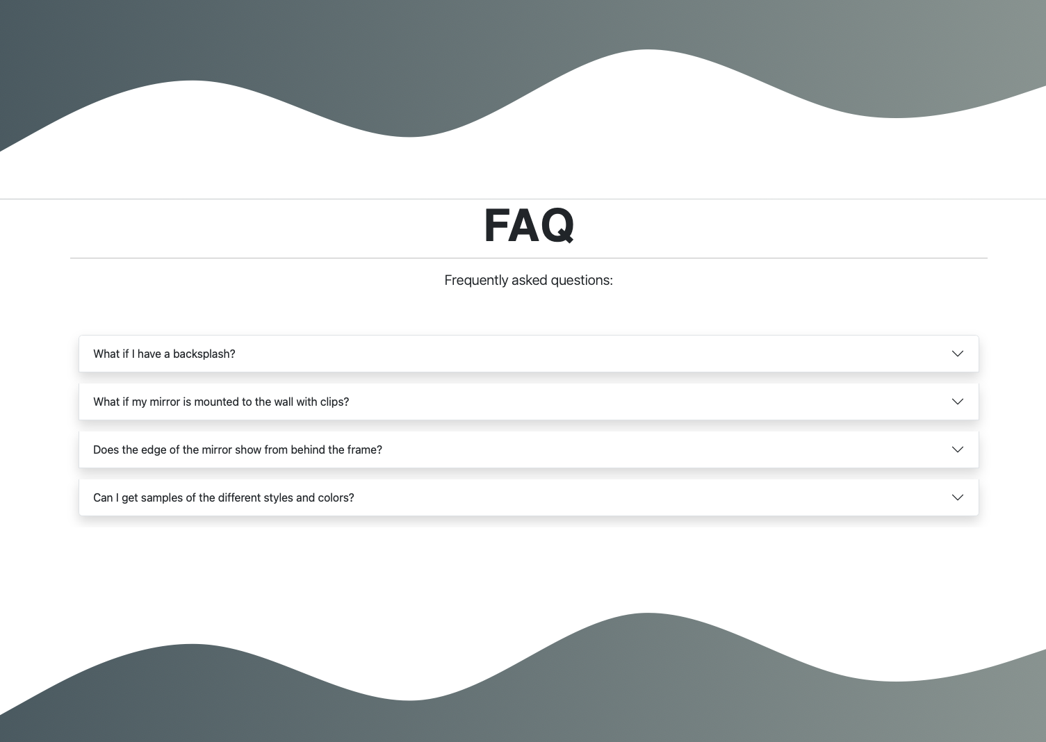 Frequently asked quesitons